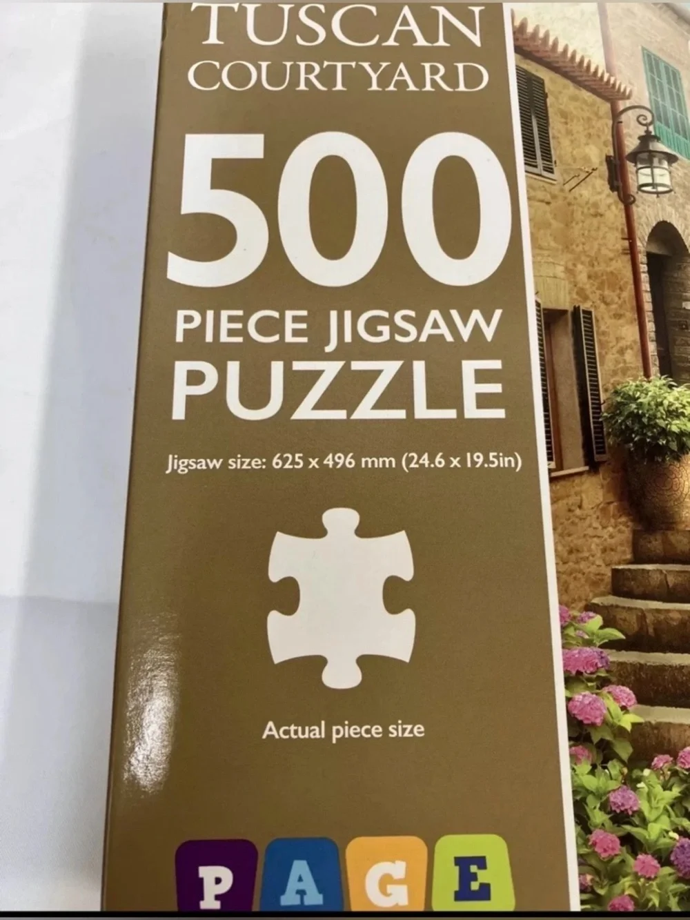 JIGSAW PUZZLE -TUSCAN COURTYARD 500 Pc 24.6